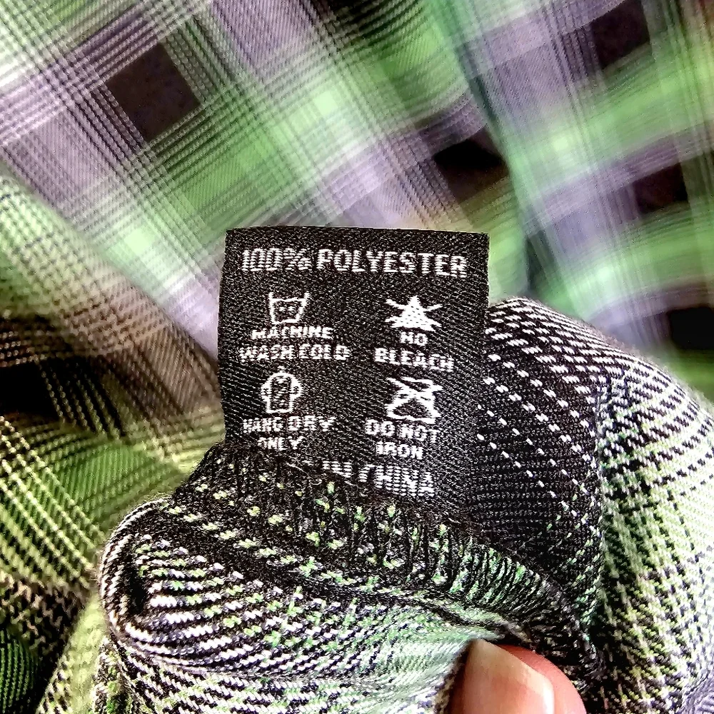 Dixxon Gravity Energy Flannel Shirt Green & Black